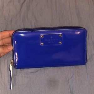 Royal blue Kate spade wallet